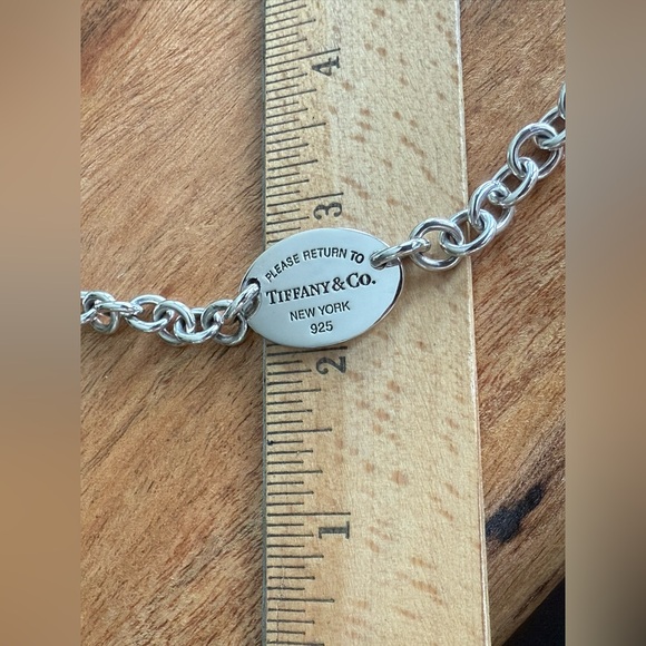 Tiffany&Co. Please Return To Oval Tag Modern Version Bracelet 7 1/4” - Picture 11 of 13
